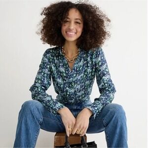 J.Crew Classic-Fit Shirt in Fauna Floral BN019 Size 8